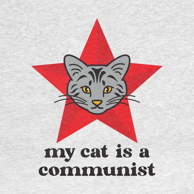 Russian Blue My Cat Is A Communist by Inogitna Designs